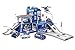 CLICLED Garage Stazione Polizia Giocattolo playset Rampe Pitstop 4 Veicoli 1 Elicottero