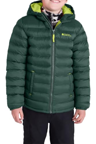 Mountain Warehouse Seasons Manteau Imperméable pour Fille Et Garçon - Doudoune Rembourrée Et Légère À Capuche pour Enfant, Veste d'hiver Matelassée pour...