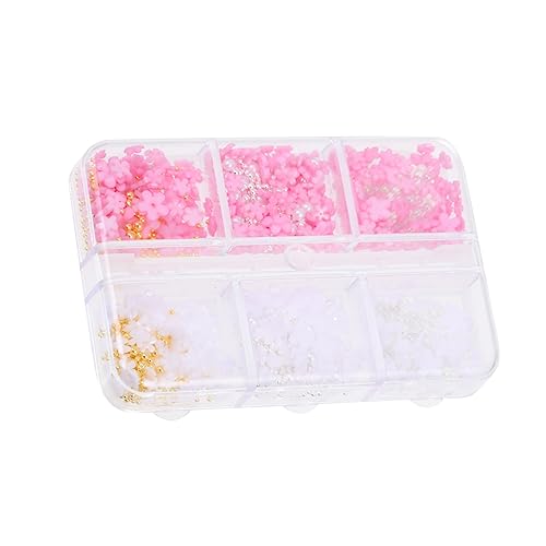 VICASKY Nail Art DIY Charms Set 3D Flower Charms Delicate Resin Nail Adornments