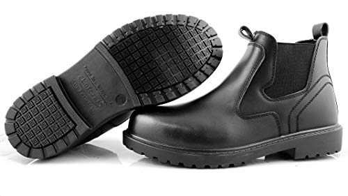 Laforst Giddy Mens 9424 Black Leather Upper Nonslip Composite Toe Work Boots2
