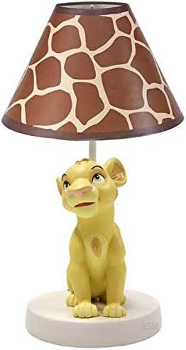 Lion King Go Wild Baby Simba Neutral Lamp Base & Shade By Crown Craft