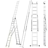 ✔ 150 Kg Belastbarkeit ✔ 3 Elemente ✔ 13,6 Kg Produktgewicht ✔ 28 x 35 cm Sprossen ✔ CE ✔ EN-131 Norm