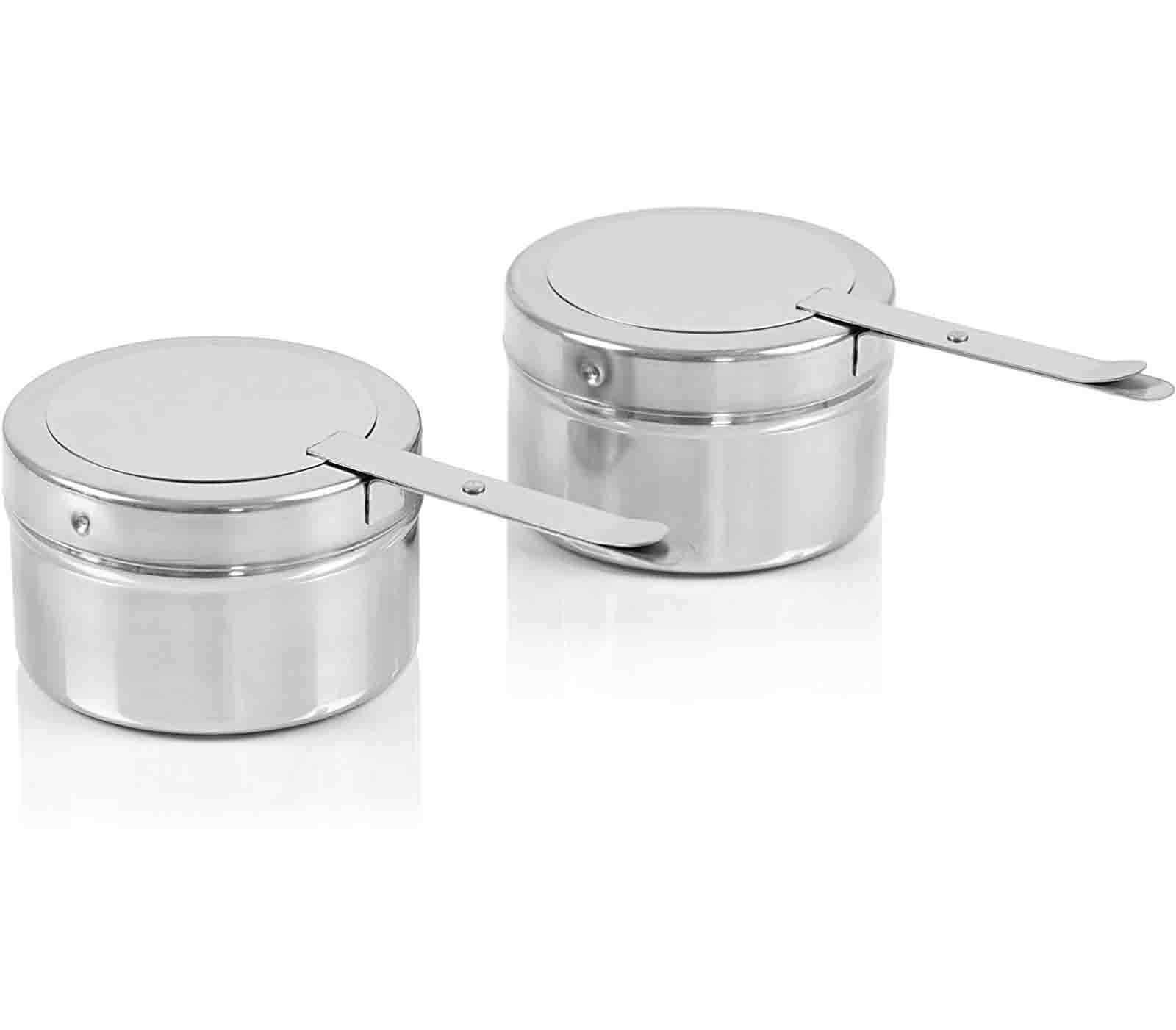 FJAUOQ Chafing Dish Contenitore Termico in Acciaio Inox Scaldavivande in Acciaio Inox Contenitore Termico per Catering Buffet E Feste,2 Pan