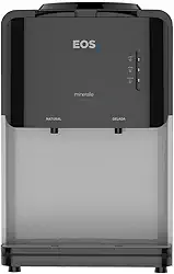Bebedouro de Mesa para Garrafão EOS Mineralle Compacto com Compressor Preto EBC03P 110V