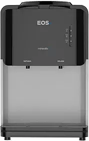 Bebedouro de Mesa para Garrafão EOS Mineralle Compacto com Compressor Preto EBC03P 110V