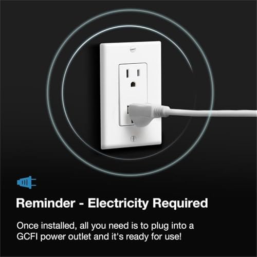 Inodoro Bidé Inteligente Alargado Pemberly Row, Sin Tanque, Blanco, Asiento Calefactable con Luz LED Nocturna, Descarga Automática, Control Remoto, Boquilla Autolimpiante, Diseño Moderno para Baños de Lujo miniatura 6