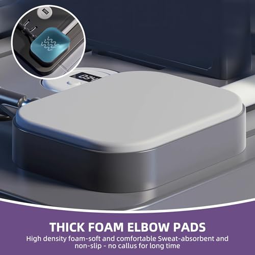 Pilates Board, Pilates Reformer Set, Multi-Purpose Foldable Pilates Reformer Board for Home, 5 in1 Pilates Sliding Board, Pilates Equipment with Timer (Black)