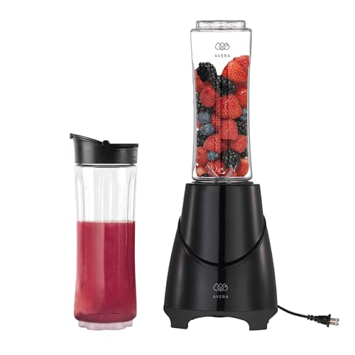 Catálogo de licuadora personal sunbeam del mes. 41 AVERA Licuadora portátil con 2 vasos 600 ml, cuchillas de acero inoxidable, 300 W, apta para lavavajillas, ideal para smoothies | LP01