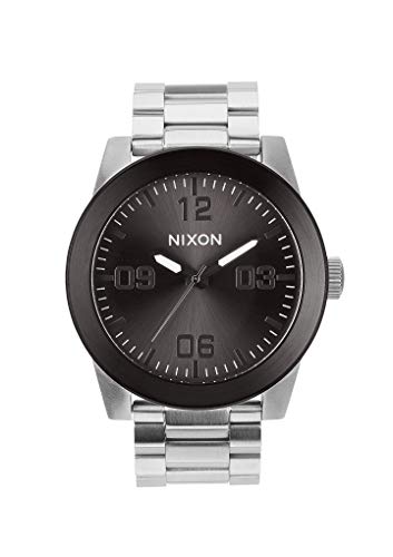 Nixon Armbanduhr Corporal Edelstahl Silver / Gunmetal