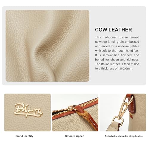 BOYATU Leather Crossbody Bag for Women: Designer Shoulder Purse for Travel - Trendy Genuine Leather Handbag for Everyday3