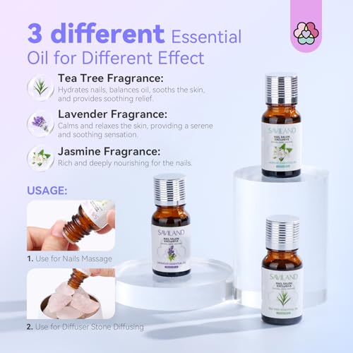 SAVILAND Professional Acrylic Nail Kit with Drill: 6 Colors Acrylic Powder & Liquid Beginner's Starter Set with Essential Oil Nail Primer Dehydrator Nail Tools DIY Home Manicure