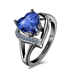 Sapphire Zirconia with Black Ring