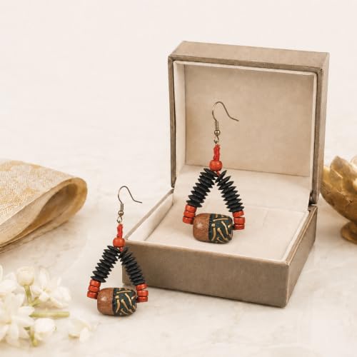 Image of Handcrafted Bohemian & Ethnic Earrings Collection for Women - Artistic, Nature-Inspired Statement Designs in Studs, Drops & Chandeliers