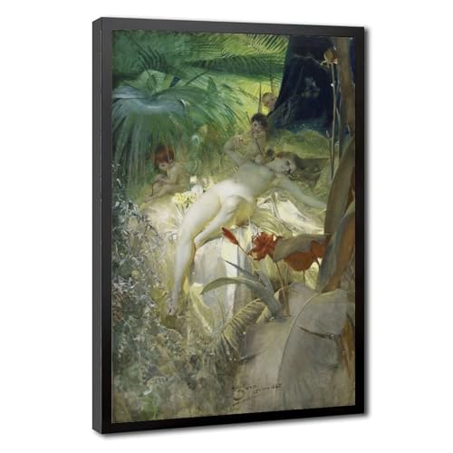 Toile Love Nymph de Anders Zorn avec cadre à suspendre décoration premium