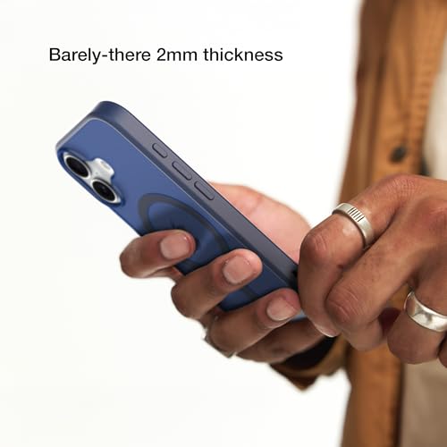 Incase Slim Apple Magsafe Case for iPhone 16-8 Ft Drop Protection -Ultra Slim, Durable, Lightweight Apple iPhone Case with Built-in Magnets for MagSafe Charging - Deep Space Blue by Incase - Image 7