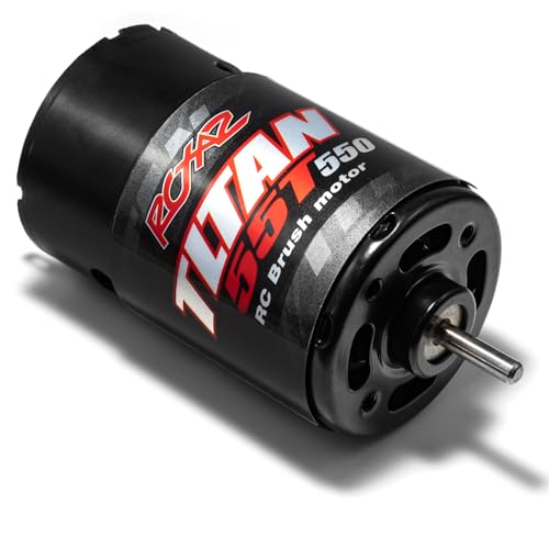 RC Car 550 55T Motor Brushed High Torque Waterproof Motor for 1-10 RC Crawler Axial SCX10 AXI03007 JL 90046 TRX4 TRX6 RC Car Boat Motor 550 Brushed Suitable for Climbing Off-Road