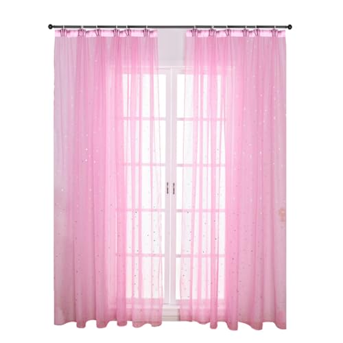 Visillo de ventana rosa con acabado textil de alta durabilidad 6