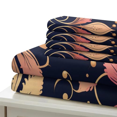 Housse de couette en microfibre 135x200 cm avec 2 taies d'oreiller