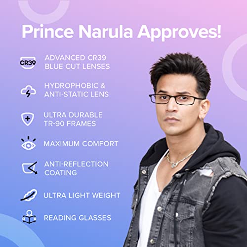 Image of Intellilens Magnetic Reading Glasses (Black) - +2.50