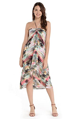 Image of Hawaii Hangover Family Matching Hawaiian Clothes, Neon Sunset Pink | Family Matching Hawaiian Clothes, Neon Sunset Pink, lightweight rayon, machine washable, tropical floral print, luaus