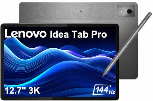 Lenovo Idea Tab Pro�^�u���b�g�A12.75�C���` 3K QHD�AAndroid OS�A128GB + 128GB SD�J�[�h�B | 144Hz�^�b�`�X�N���[���AMediaTek Dimensity 8300�ATab Pen Plus�A11