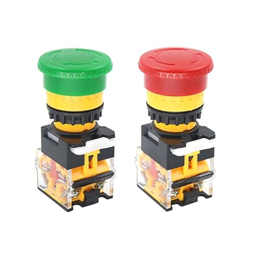 Interruptor de parada de emergencia LA38-11ZS de 22mm con bloqueo automático 10A