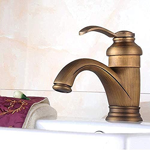 Robinet de salle de bains antique en cuivre pour remplacer un mitigeur fuyant