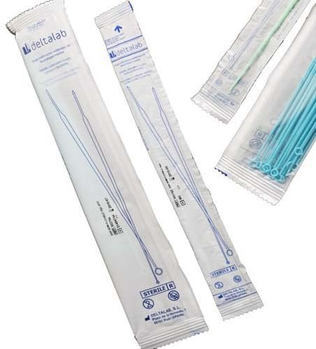 Deltalab 302743 Sterile Calibrated Loop, 1 µL, Individual Flow Pack (Pack of 1200)