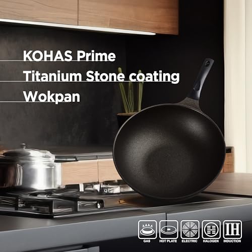 Wok con recubrimiento de titanio de 12.6 pulgadas miniatura 2