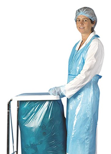 Delantales desechables evitan manchas de grasa y pintura azul H7 0402B pack 100
