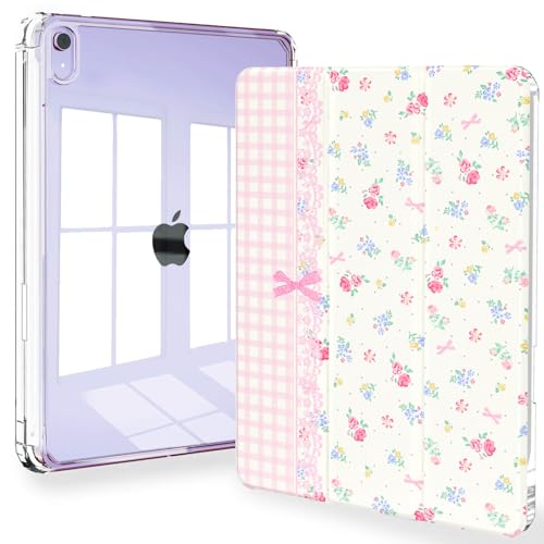 Coque iPad mini 7 2024 avec porte-crayon étui léger à trois volets et veille