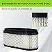 Harbot Air Filter for JD X320 Z445 GT245 X500 X324 GX335 X340 GX255 X534 X360 X530 Z465 Tractor Lawn Mower M150949 M150403 Air Filter + M140295 M140296 Pre filter