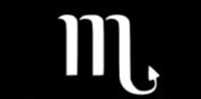 Scorpio Zodiac Decal Vinyl Sticker|Cars Trucks Vans Walls Laptop|White|5.5 x 4.4 in|CCI304