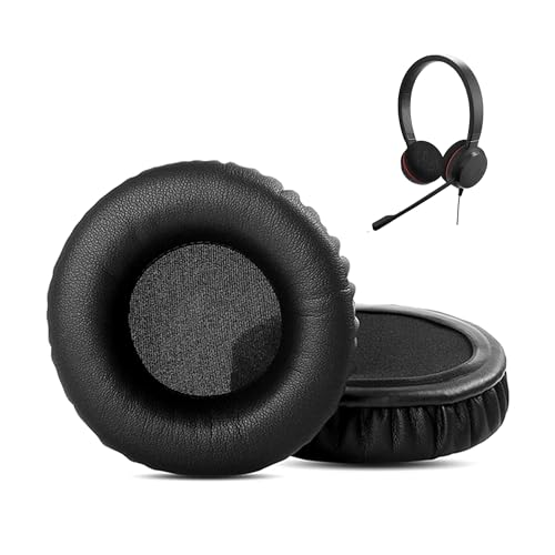 HSC017 Almohadillas Compatibles para Jabra HSC016 HSC017 HSC018W HSC012, Cubiertas de Auriculares con Cuero Proteico (60X60mm) miniatura 1