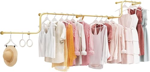 CATANK Perchero Moderno para Colgar Ropa, Organizador de Armario Comercial para Tiendas de Ropa Boutique, 350 cm