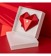 DNESHY Magically Ring Box Heart Shaped Ring Box with Pop-Up Device