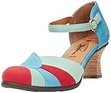 Fly London BESH087FLY, Zapatos Mujer, Blue/Scarlet/Green, 41 EU