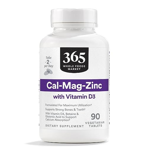 365 By Whole Foods Market, Calcium Magnesium Zinc, 90 Tablets #TOP22