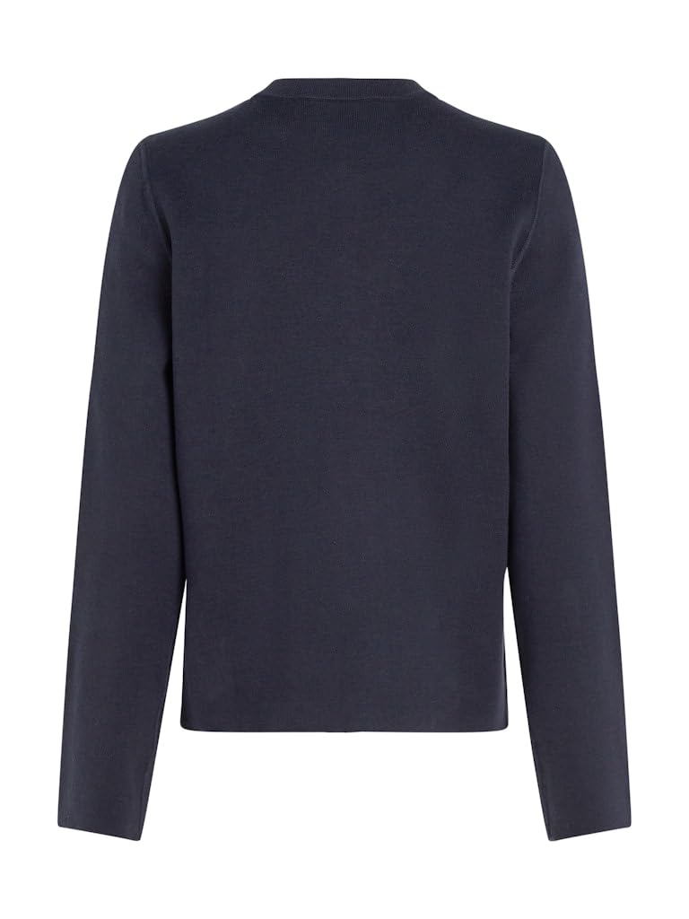 Tommy Hilfiger Chaqueta de Punto Mujer Cardigan Co Jersey Reversible Cardi con Botones