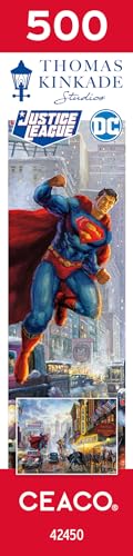 Ceaco 2415-22 Thomas Kinkade - Dc Comics - Justice League - Batman, Superman, And Wonder Woman: The Trinity - 500 Piece Jigsaw Puzzle thumb #6