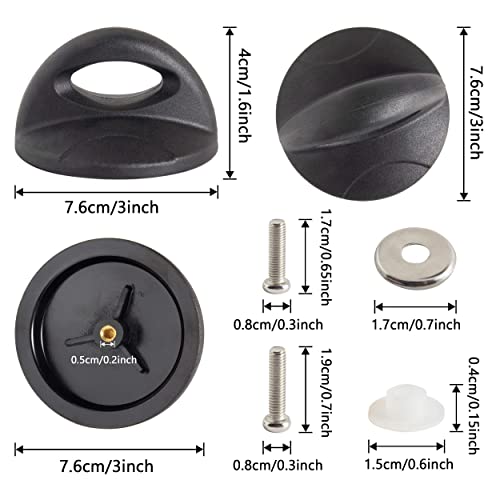 2 Pack Pot Lid Top Replacement Knob Sector Style. Kitchen Cookware Universal Replacement Pan Lid Holding Handles. #TOP1