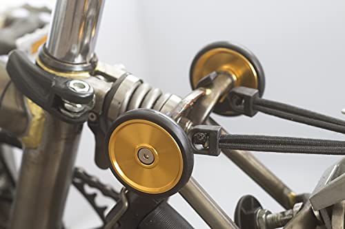 55mm Lightweight Easy Wheels For BROMPTON folding bike GOLD - Image 2
