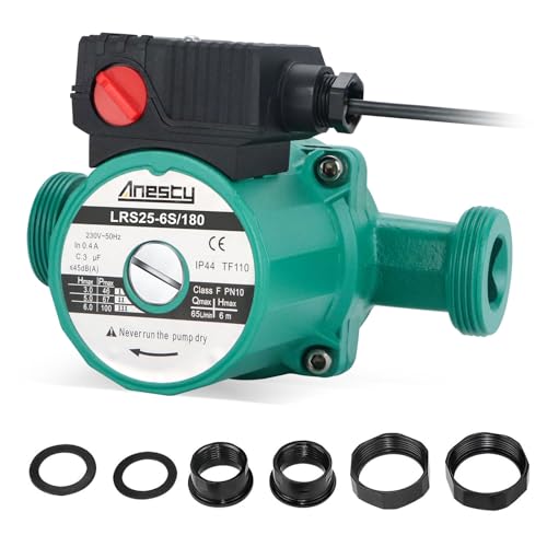 Circulador de Calefacción, Bomba de Circulación, Bomba de Caldera Circulador 25-60/180 para Calefacción Central