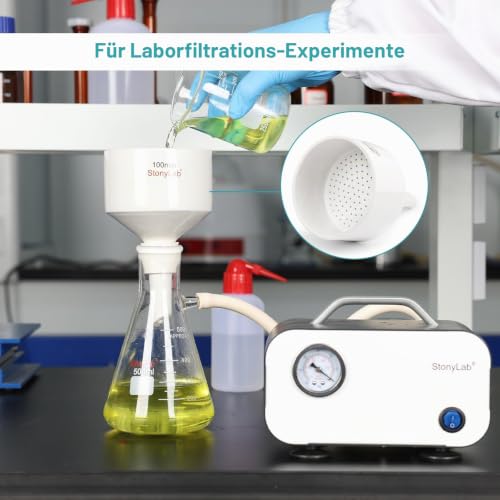 stonylab Büchnertrichter Trichter aus Porzellan, 150mm, Filtertrichter, OD 15 cm für Labor
