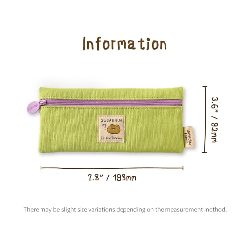 Image of Monolike Unmatched friends Pen Case, Green - Pencil Pouch, Portable Pencil Bag, Pencil Case, Office Pouch case