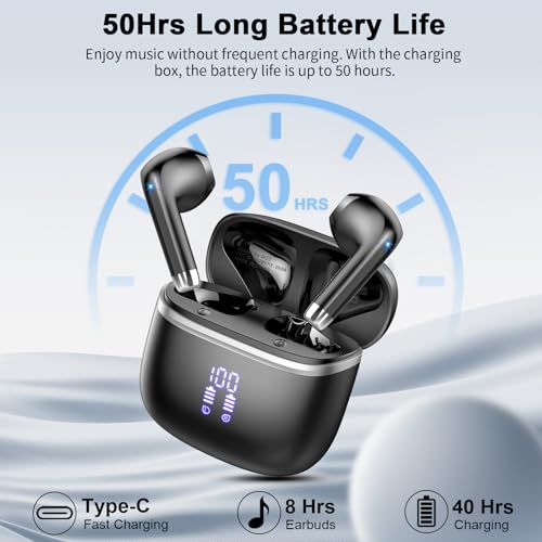 Écouteurs Bluetooth 5.4 réduction antibruit pour appels clairs
