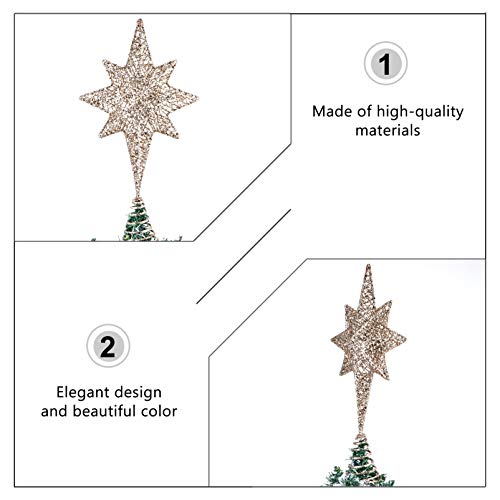 Topper de árvore de Natal SOIMISS Oco, Árvore de Natal Oco, Árvore de Árvore de Natal Topper Estrela
