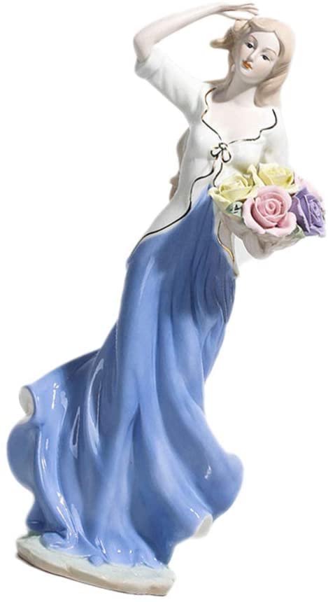 【美品】人形　天女　女神　陶器　置物　インテリア　工芸品　美術品　A2625 美品】人形 天女 女神 陶器 置物 インテリア 工芸品 美術品 A2625