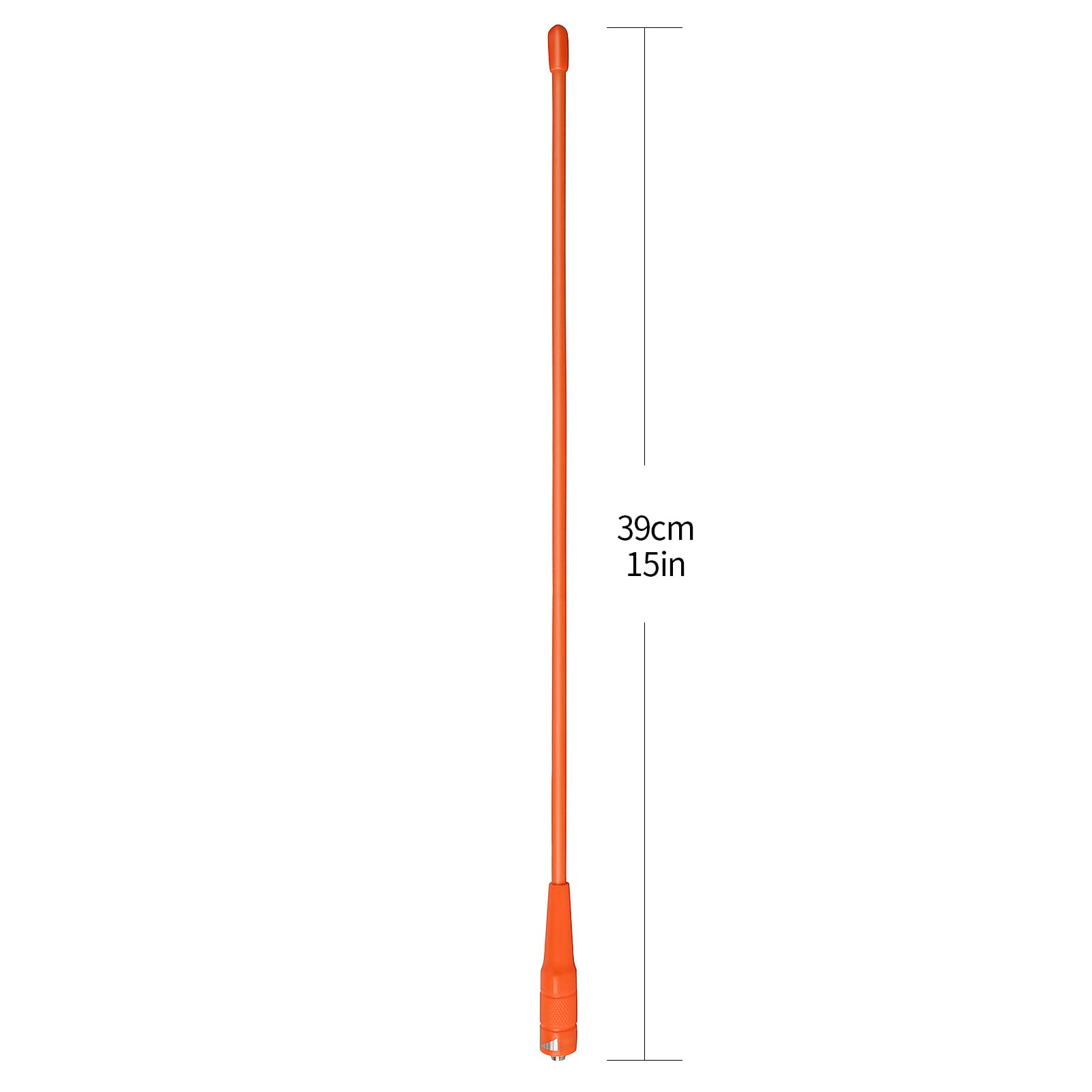 HYS 2m/70cm SMA Femelle Antenne Flexible 144/430MHz Antenne Compatible avec Kenwood Baofeng UV-5r UV-82 BF-888S Puxing Walkie Talkies (Orange)