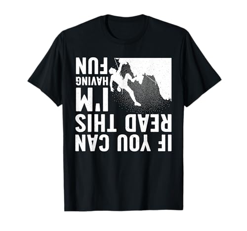 Cool Rock Climbing for Men Women Mountain Climber Bouldering T-Shirt